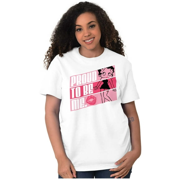 Betty Boop Proud to Be Me Confidence Women Plus Size Graphic Tee Tees Brisco Brands 2X