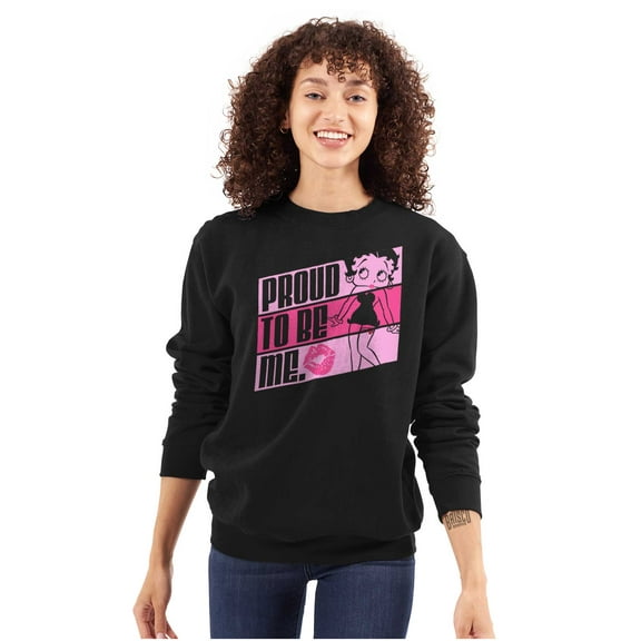 Betty Boop Proud to Be Me Confidence Women Plus Size Sweatshirt Brisco Brands 3X