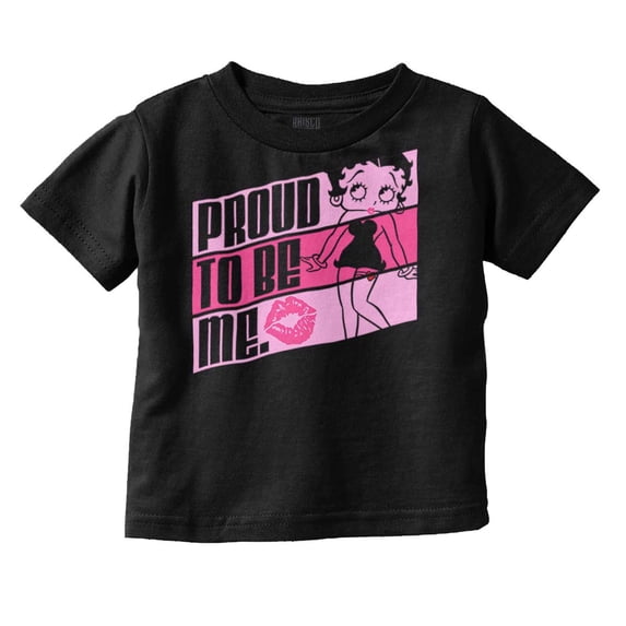 Betty Boop Proud to Be Me Confidence Youth T Shirt Tee Girls Infant Toddler Brisco Brands 24M