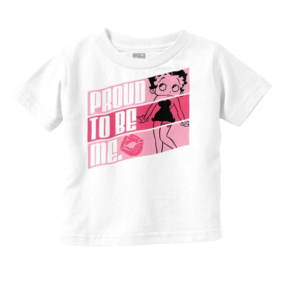 Betty Boop Proud to Be Me Confidence Youth T Shirt Tee Girls Infant Toddler Brisco Brands 24M