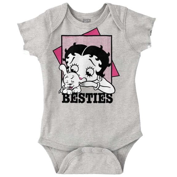 Betty Boop Pudgy Besties Dog Lover Bodysuit Jumper Girls Infant Baby Brisco Brands 12M