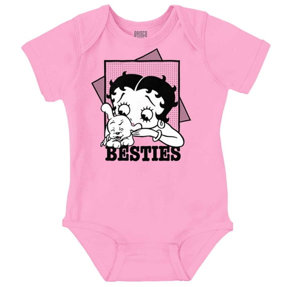 Betty Boop Pudgy Besties Dog Lover Bodysuit Jumper Girls Infant Baby Brisco Brands 18M