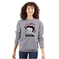 thumbnail image 1 of Betty Boop Pudgy Besties Dog Lover Women Crewneck Sweatshirt Brisco Brands L, 1 of 6