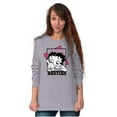 thumbnail image 1 of Betty Boop Pudgy Besties Dog Lover Women's Long Sleeve T Shirt Brisco Brands S, 1 of 6