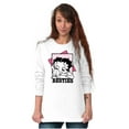 thumbnail image 1 of Betty Boop Pudgy Besties Dog Lover Women's Long Sleeve T Shirt Brisco Brands X, 1 of 6