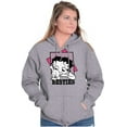 thumbnail image 1 of Betty Boop Pudgy Besties Dog Lover Zip Hoodie Sweatshirt Women Brisco Brands S, 1 of 6
