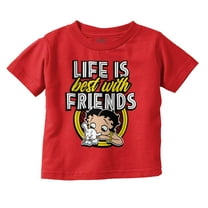 Betty Boop Pudgy Cute Puppy Dog Youth T Shirt Tee Girls Infant Toddler Brisco Brands 4T