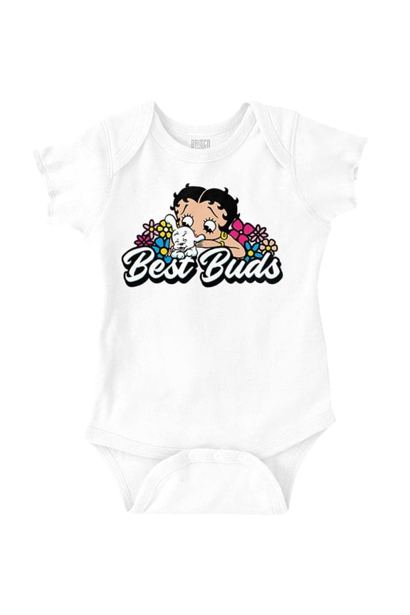 Betty Boop Pudgy the Dog Best Buds Bodysuit Jumper Girls Infant Baby Brisco Brands 24M