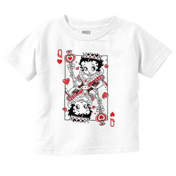 Betty Boop Queen of Hearts Card Youth T Shirt Tee Girls Infant Toddler Brisco Brands 4T