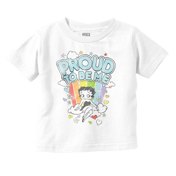 Betty Boop Rainbow Proud To Be Me Youth T Shirt Tee Girls Infant Toddler Brisco Brands 24M