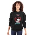 thumbnail image 1 of Betty Boop Rebel Girl Power Cartoon Women Crewneck Sweatshirt Brisco Brands S, 1 of 6