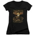 thumbnail image 1 of Betty Boop Rebel Rider Junior Women's T-Shirt V-Neck Black, 1 of 1