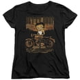 thumbnail image 1 of Betty Boop Rebel Rider S/S Women's T-Shirt Black, 1 of 1