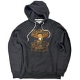 thumbnail image 1 of Betty Boop Rebel Rider Unisex Adult Slim Fit Pull-Over Heather Hoodie, Charcoal, 2X-Large, 1 of 5