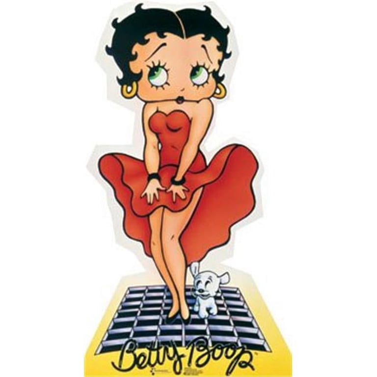 Betty Boop - Red Dress Life-Size Cardboard Stand-Up - Walmart.com