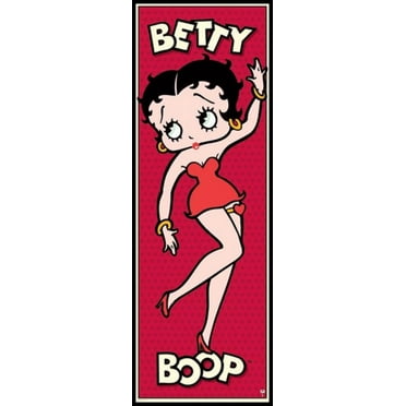 Betty Boop Red Laminated & Framed Poster (24 x 36)