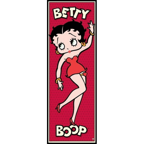 Betty Boop Red Laminated & Framed Poster (24 x 36)