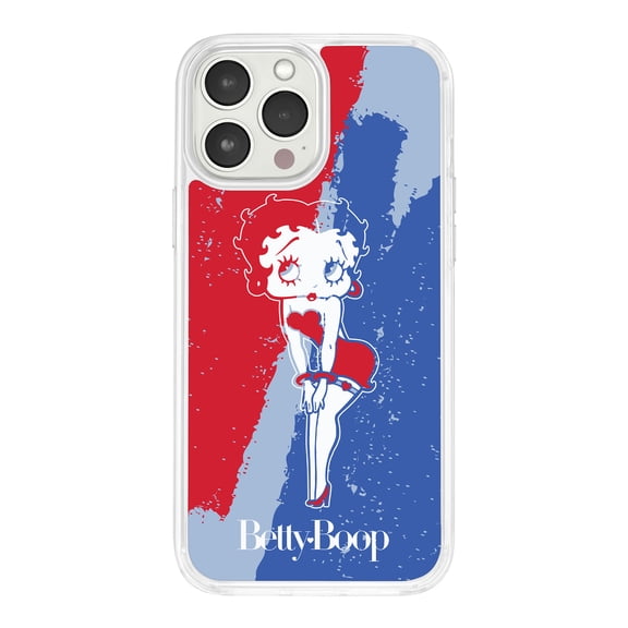Betty Boop Red White & Boop HD Phone Case Compatible with Apple iPhone 14 Pro Max (Patriotic Paint) by Affinity Bands