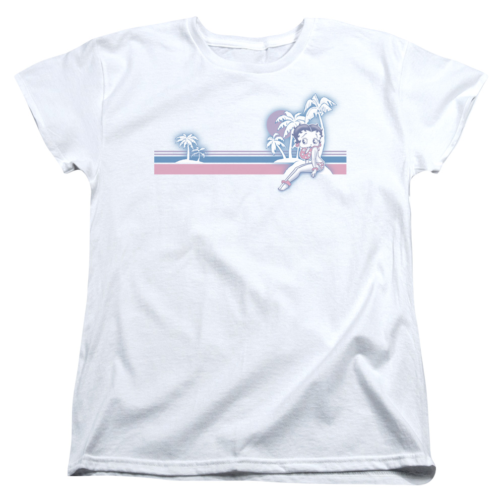 Betty Boop - Reto Surf Band - Women's Short Sleeve Shirt - Small
