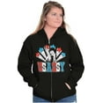 thumbnail image 1 of Betty Boop Retro Cartoon US Sassy Women Plus Size Zipper Hoodie Brisco Brands 2X, 1 of 5
