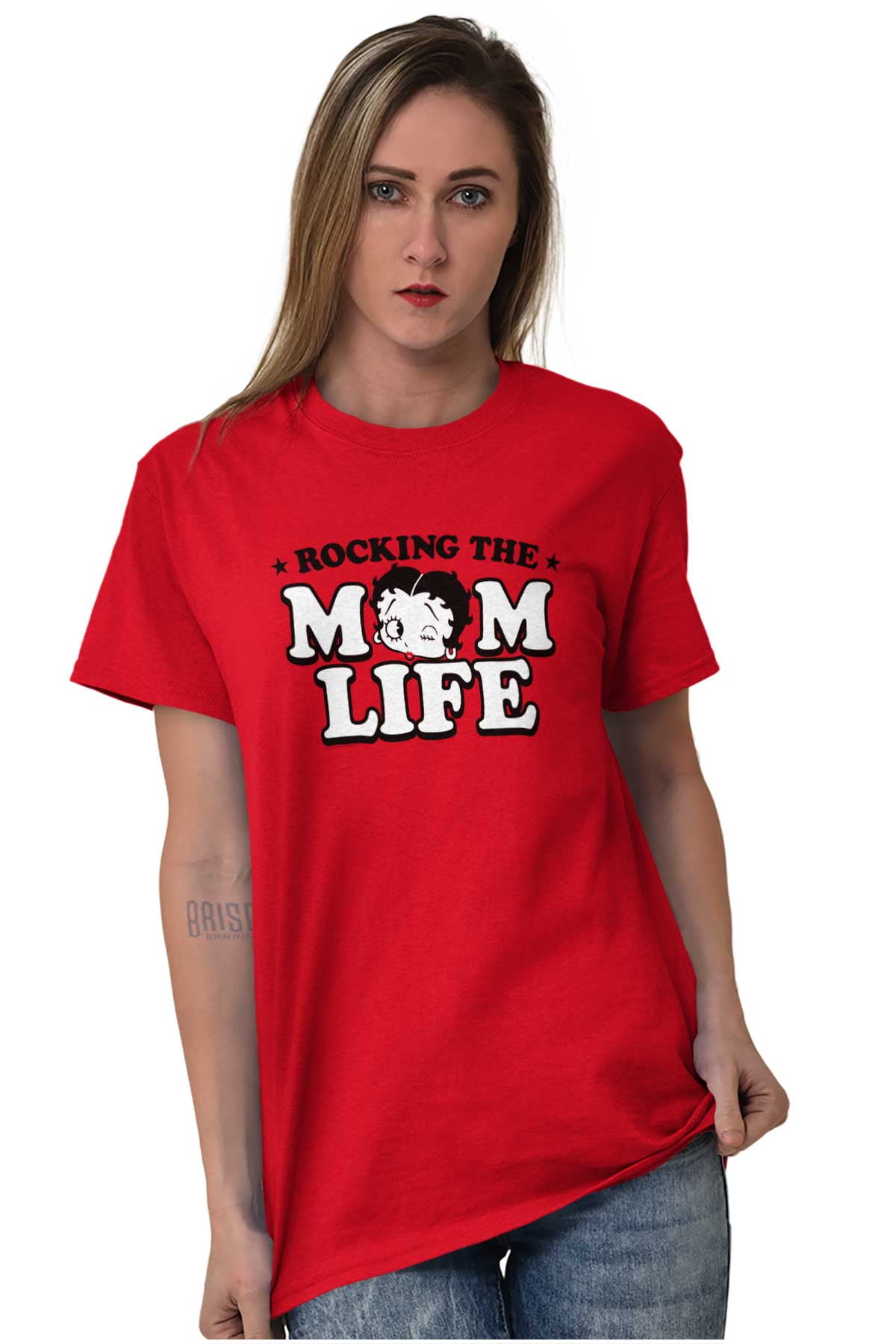 Brand Rocking Mw Betty Boop Rocking The Mom Life Women Plus Size Graphic Tee Tees Brisco ...