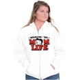 thumbnail image 1 of Betty Boop Rocking The Mom Life Women Plus Size Zipper Hoodie Brisco Brands 2X, 1 of 5