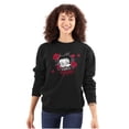 thumbnail image 1 of Betty Boop Romantic Rebel Flirt Women Crewneck Sweatshirt Brisco Brands S, 1 of 6