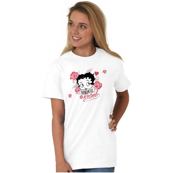 Betty Boop Romantic Rebel Flirt Women Plus Size Graphic Tee Tees Brisco Brands 2X