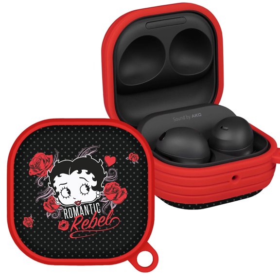 Betty Boop Romantic Rebel HDX Case Cover Compatible with Samsung Galaxy Buds Pro & Buds Live (Romantic Rebel) by Affinity Bands