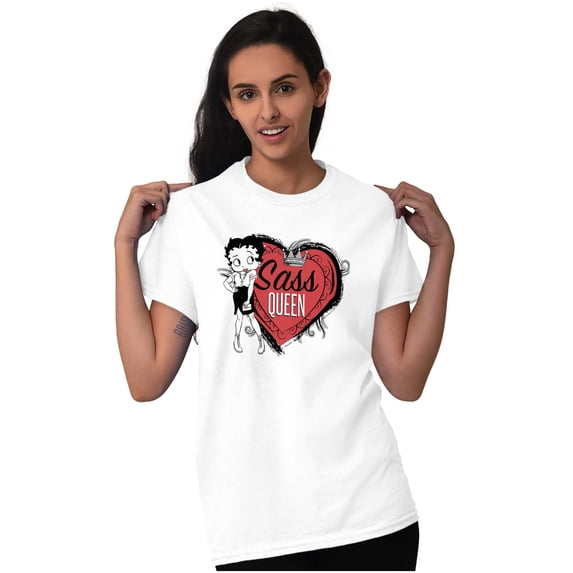 Betty Boop Sass Queen Cartoon Women Plus Size Graphic Tee Tees Brisco Brands 2X