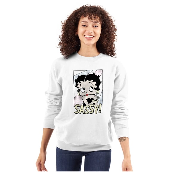 Betty Boop Sassy Cute Retro Toon Women Plus Size Sweatshirt Brisco Brands 5X