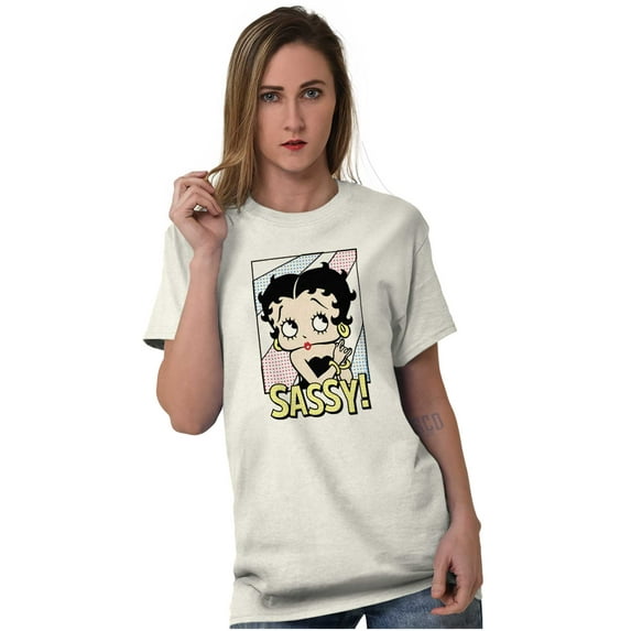 Betty Boop Sassy Cute Retro Toon Women's Graphic T Shirt Tees Brisco Brands 2X