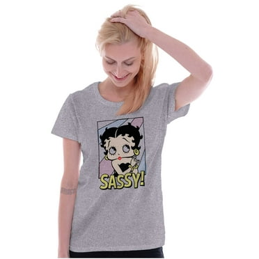 Betty Boop Sassy Cute Retro Toon Women's T Shirt Ladies Tee Brisco Brands X