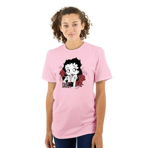 Betty Boop Sassy Flirty Cartoon Women Plus Size Graphic Tee Tees Brisco Brands 2X
