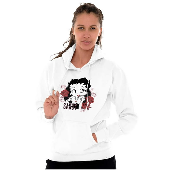 Betty Boop Sassy Flirty Cartoon Women Plus Size Hoodie Brisco Brands 4X
