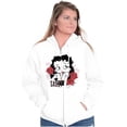 thumbnail image 1 of Betty Boop Sassy Flirty Cartoon Women Plus Size Zipper Hoodie Brisco Brands 5X, 1 of 5