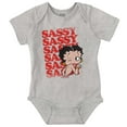 thumbnail image 1 of Betty Boop Sassy On Repeat Cute Bodysuit Jumper Girls Infant Baby Brisco Brands 24M, 1 of 6