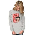 thumbnail image 1 of Betty Boop Sassy On Repeat Cute Women's Long Sleeve T Shirt Brisco Brands S, 1 of 6
