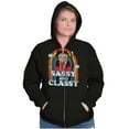 thumbnail image 1 of Betty Boop Sassy and Classy Rainbow Women Plus Size Zipper Hoodie Brisco Brands 3X, 1 of 5