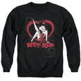 thumbnail image 1 of Betty Boop - Scrolling Hearts - Crewneck Sweatshirt - Large, 1 of 2