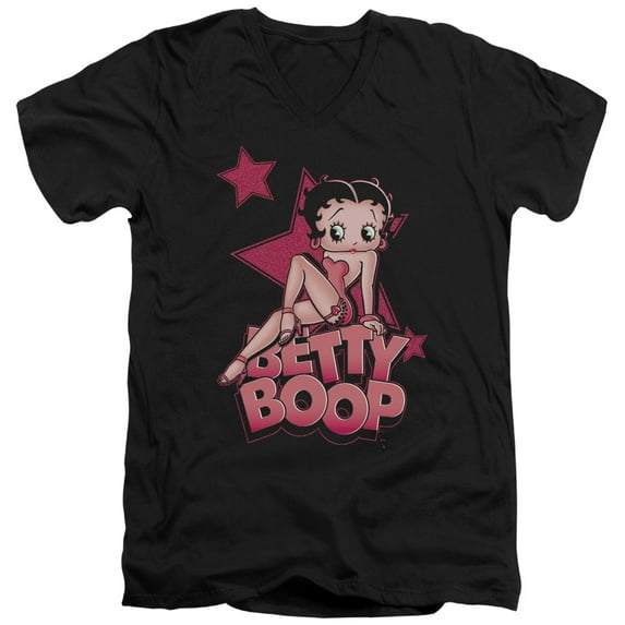 Betty Boop - Sexy Star - Slim Fit V Neck Shirt - Medium