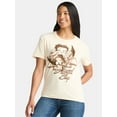 thumbnail image 1 of Betty Boop Women’s Angel Graphic Tee with Short Sleeves, Sizes XXS-2XL, 1 of 5