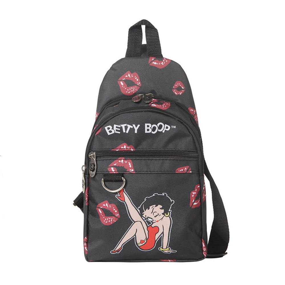 betty boop backpack leather bike Karriage-Mate Mini (#CT1, 913) Has one large main compartment with zipper closure 1990’s Embroidered Betty Boop Small