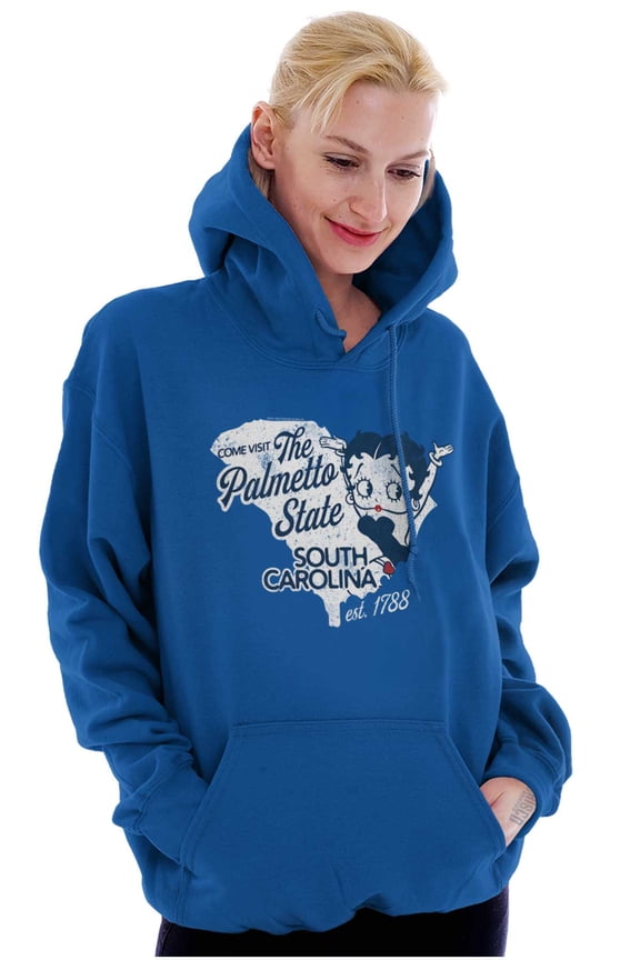 South Carolina Map Outline Hoodie Sweatshirt Women Brisco Brands X