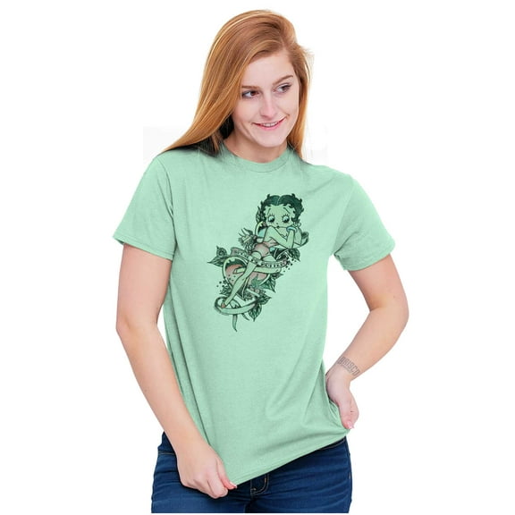 Betty Boop Spoil Me Rotten Tattoo Women's Graphic T Shirt Tees Brisco Brands M