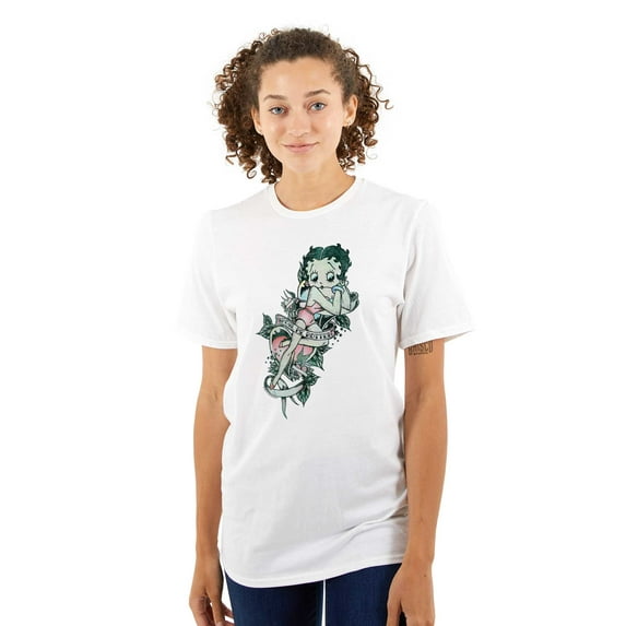 Betty Boop Spoil Me Rotten Tattoo Women's Graphic T Shirt Tees Brisco Brands X