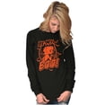 thumbnail image 1 of Betty Boop Spooky Halloween Be My Boo Women's Long Sleeve T Shirt Brisco Brands S, 1 of 6