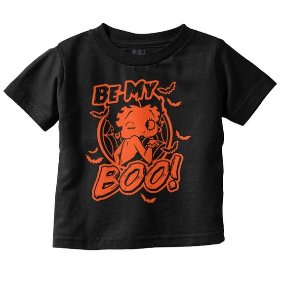 Betty Boop Spooky Halloween Be My Boo Youth T Shirt Tee Girls Infant Toddler Brisco Brands 12M
