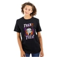 thumbnail image 1 of Betty Boop Spooky Trick or Treat Women's Graphic T Shirt Tees Brisco Brands S, 1 of 1