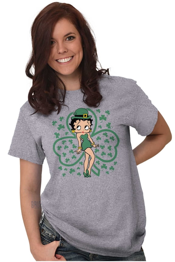St Patricks Day Clovers Women's Graphic T Shirt Tees Brisco Brands S